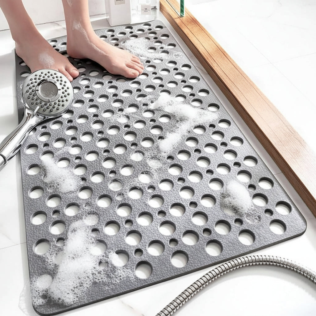 Non Slip Bath Mats, Shower Mat with Suction Cups and Drainage Holes, Bathtub Mat in 3 Sizes and 6 Colours_03