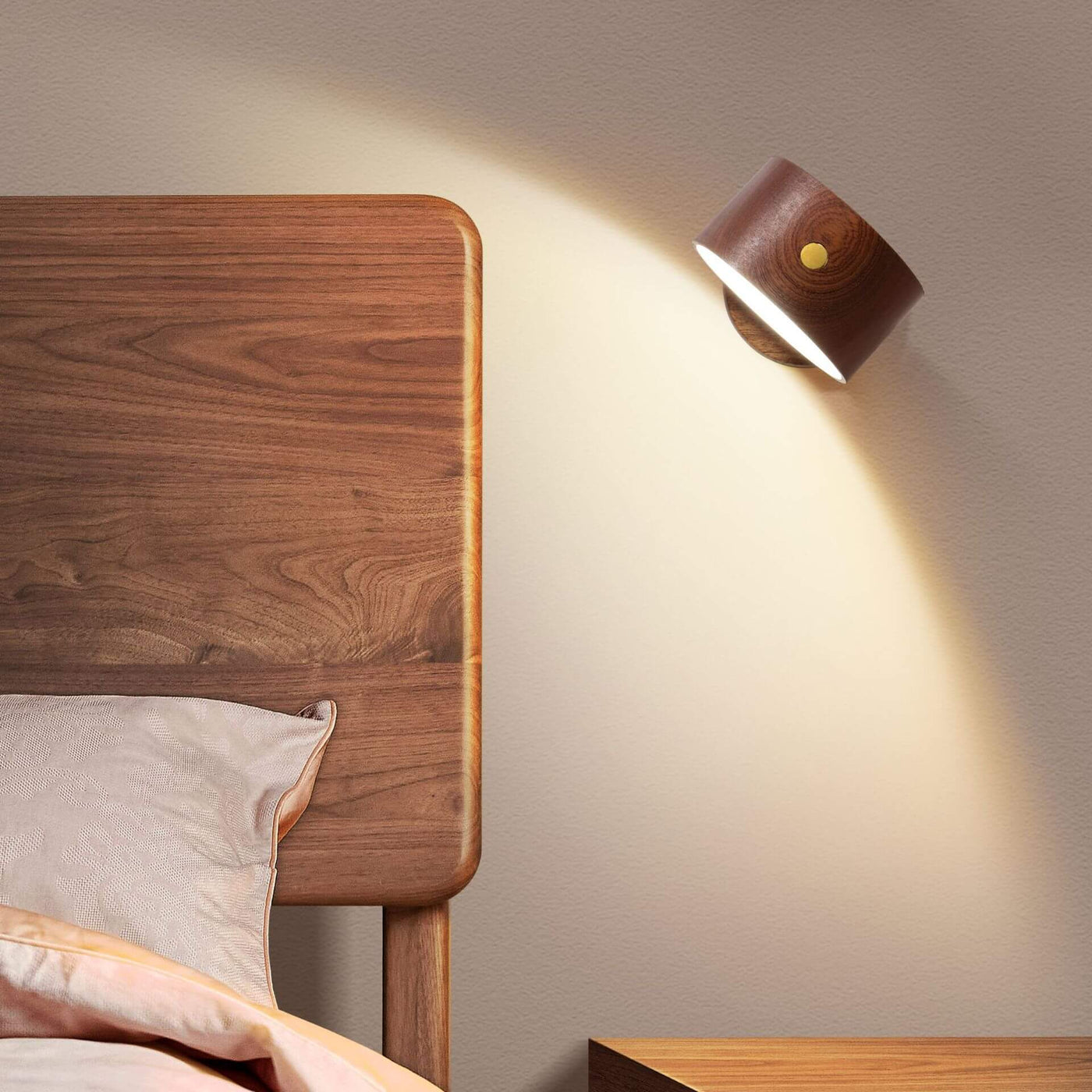 WoodAura | Elegant Modern Minimalist Round LED Wall Sconce 2