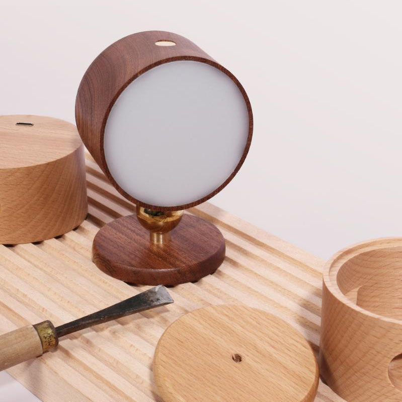 WoodAura | Elegant Modern Minimalist Round LED Wall Sconce 8