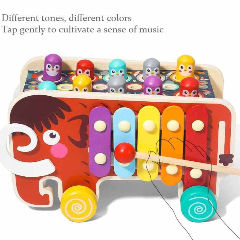 Wooden Mallet Xylophone Game | Engaging Learning Toy for Motor Skills Development | Educational Toys for 1-3 Year Olds 4