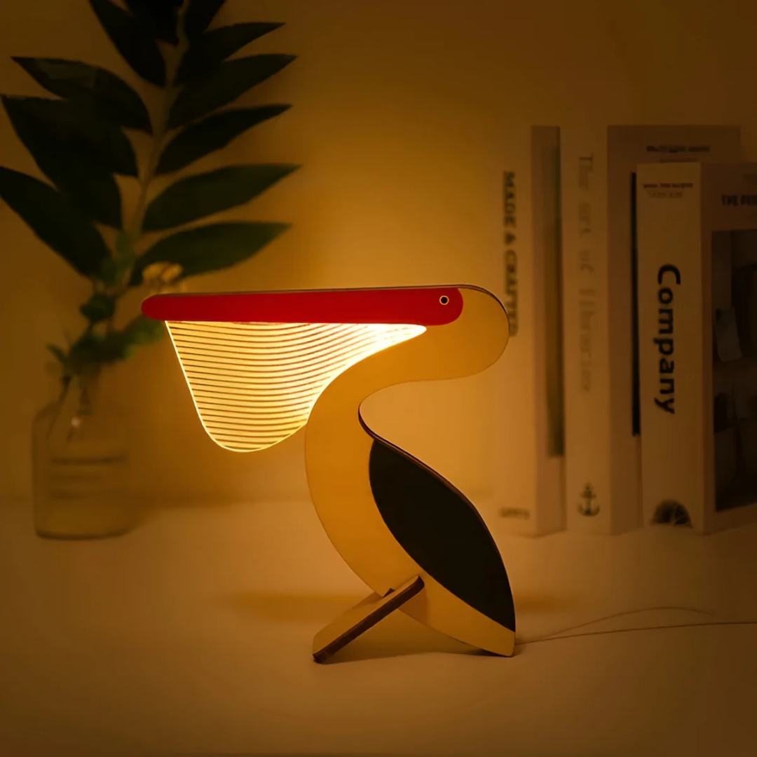WoodlandGlow | Charming Minimalist LED Bedside Table Lamp for Cozy Spaces 3
