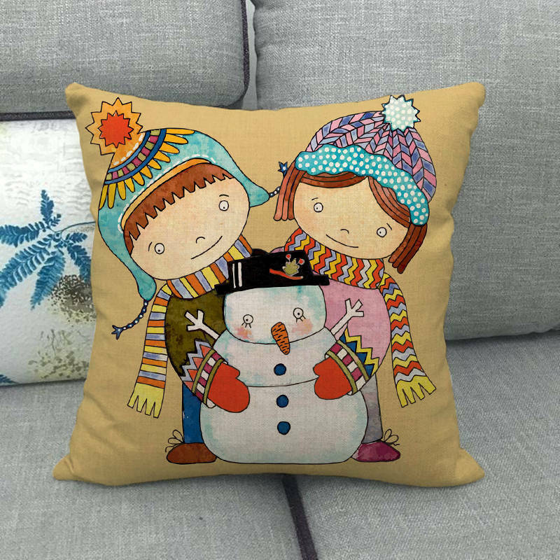 Christmas Cushion Covers, Velvet Cushion Cover 45 x 45 cm with Hidden Zip – image 43