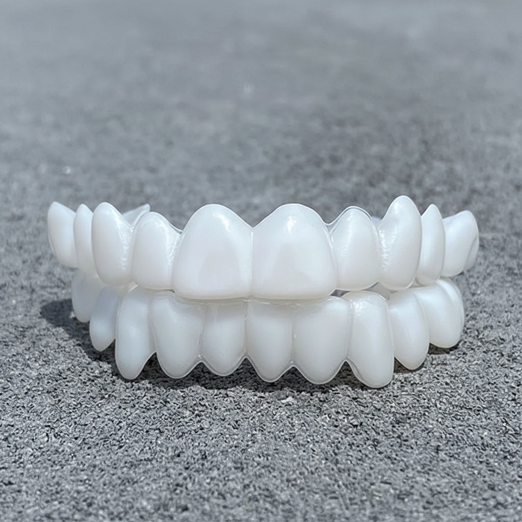 Clip On Veneers for a White Smile, Cosmetic False Teeth