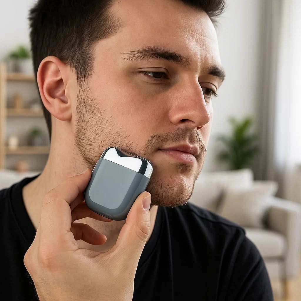 Foil Shaver, Mini Electric Razor, Rechargeable Electric Shaver with USB Cable, Painless Hair Remover for Dry Shaving