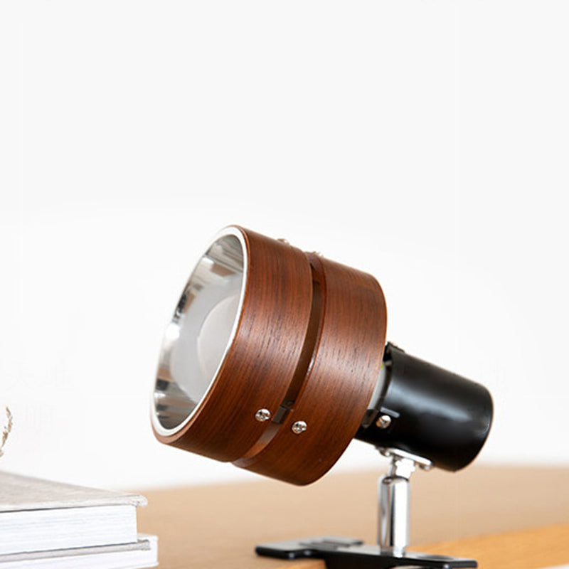 Zenwood | Elegant Minimalist Solid Wood Round Table Lamp 7