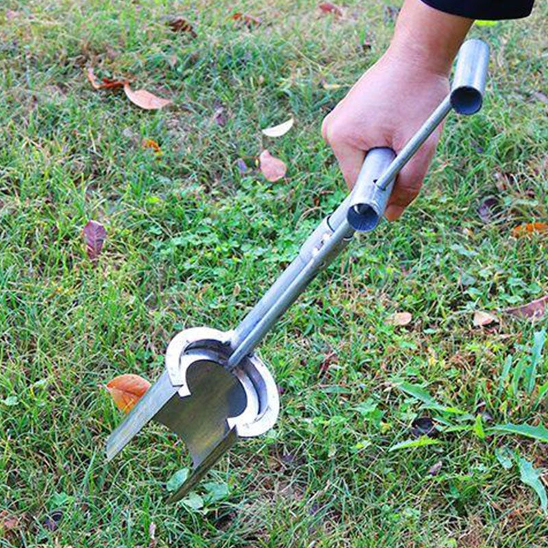 Garden Dibber Stainless Steel with T Handle, Gardening Tools