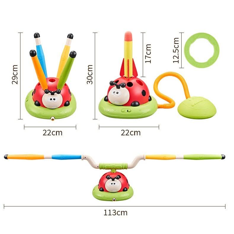 Outdoor Play Set 3 in 1, Skipping Rope, Ring Toss and Stomp Rocket, Garden Toys and Garden Games, Toys for 3 Year Olds_04