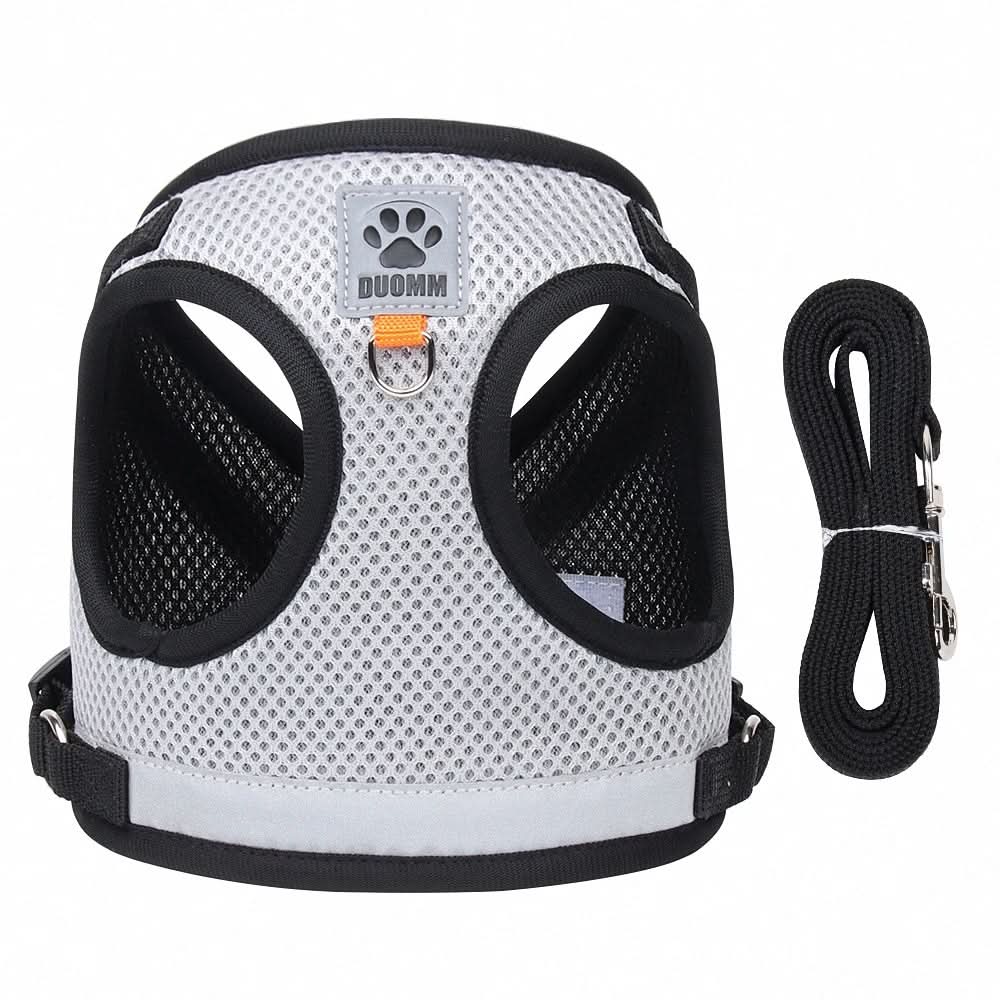 Escape Proof Cat Harness and Lead Set, Reflective Kitten Harness with 1.5 m Leash for Walking_17