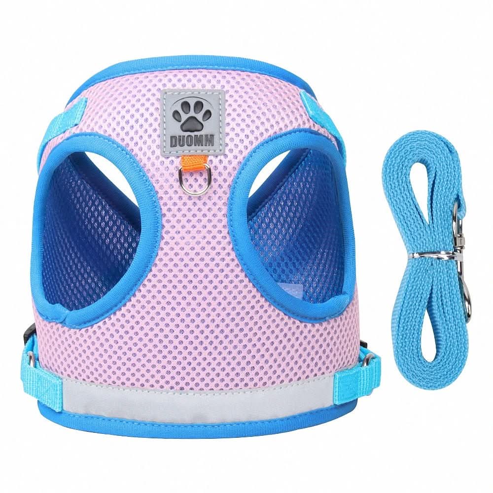 Escape Proof Cat Harness and Lead Set, Reflective Kitten Harness with 1.5 m Leash for Walking_19