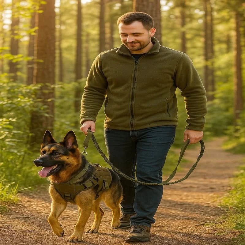 Tactical Dog Harness with Handle, Escape Proof Dog Harness for Small and Large Dogs, Padded Reflective Dog Vest_00