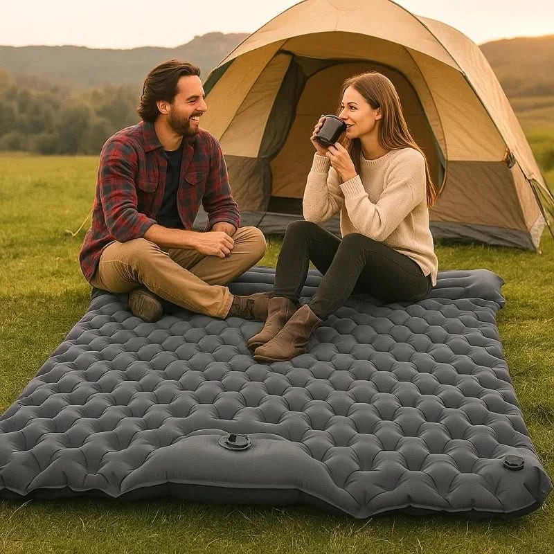 Double Air Mattress, Self Inflating Camping Mat
