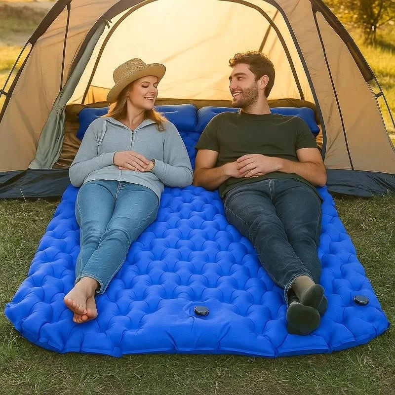 Double Air Mattress, Ultralight Sleeping Mat with Carry Bag – image 4