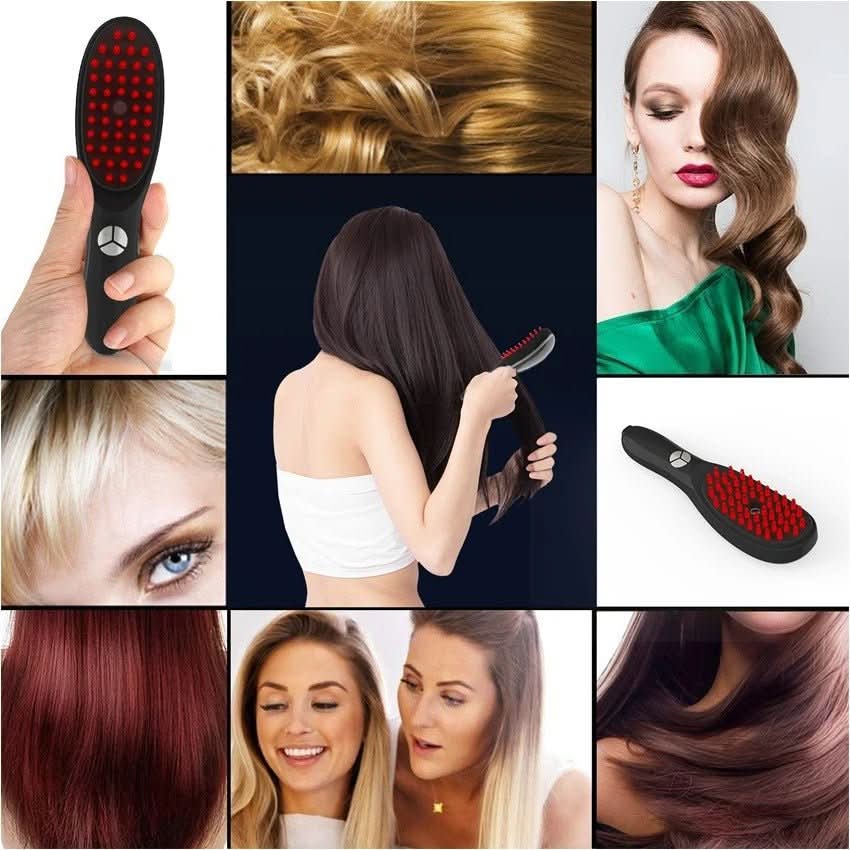 Electric Hair Comb 5 in 1, Scalp Massager with Red and Blue Light – image 8