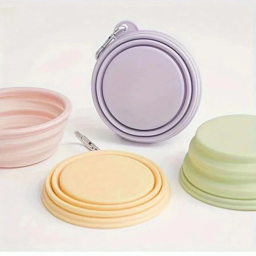 Collapsible Dog Water Bowl, Silicone Travel Dog Bowl for Dogs and Cats