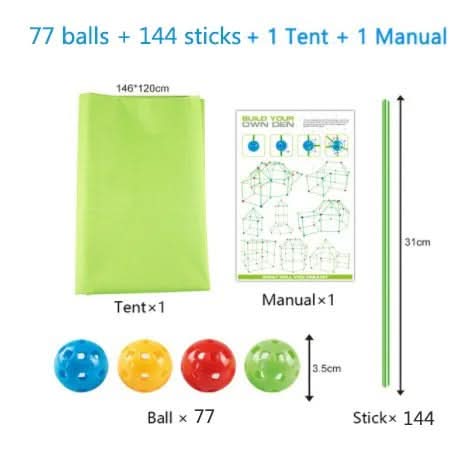 Den Building Kit for Kids, Construction Toys – image 27