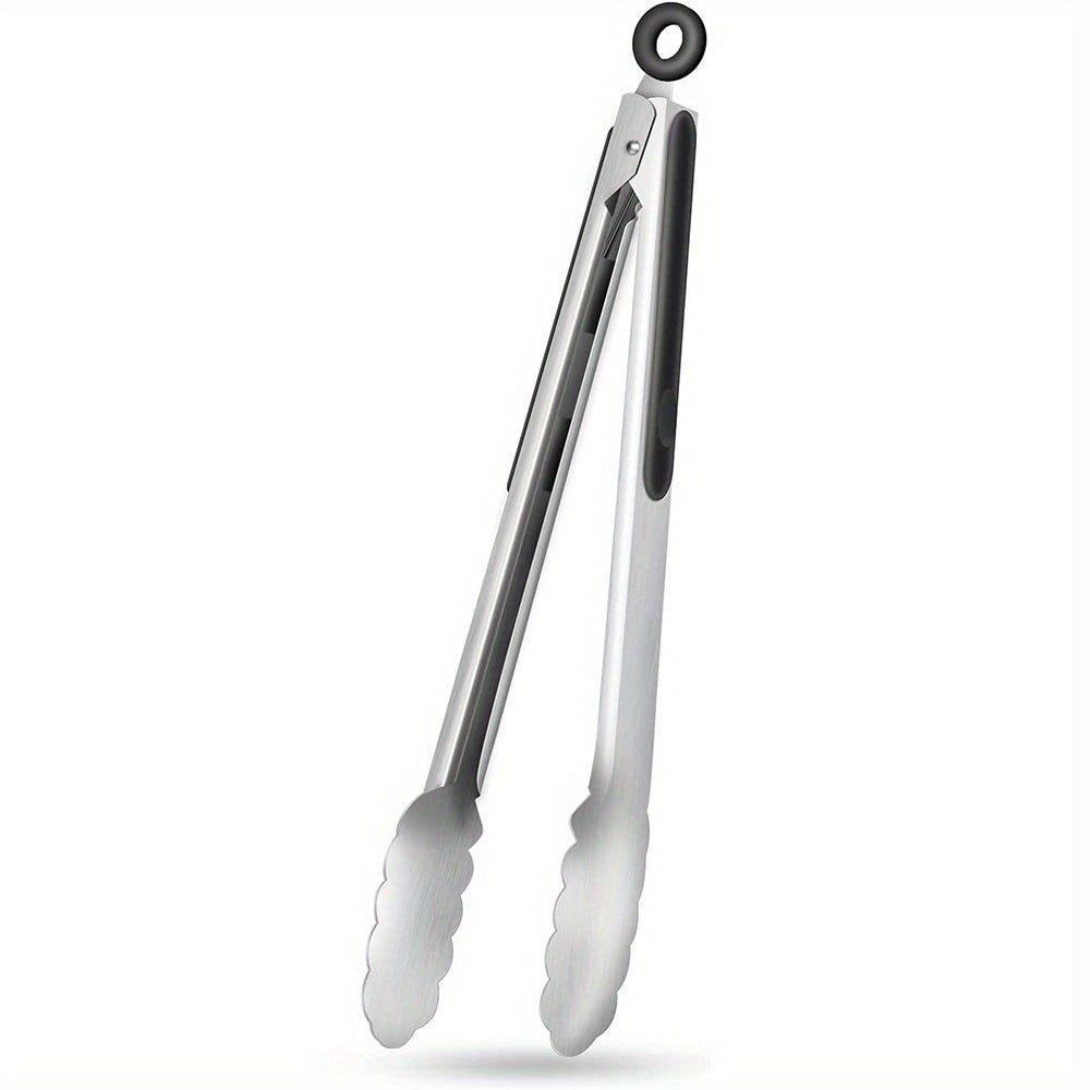 Kitchen Tongs Set of 2 with Silicone Handles, Stainless Steel BBQ Tongs 22.86 cm and 30.48 cm – image 8