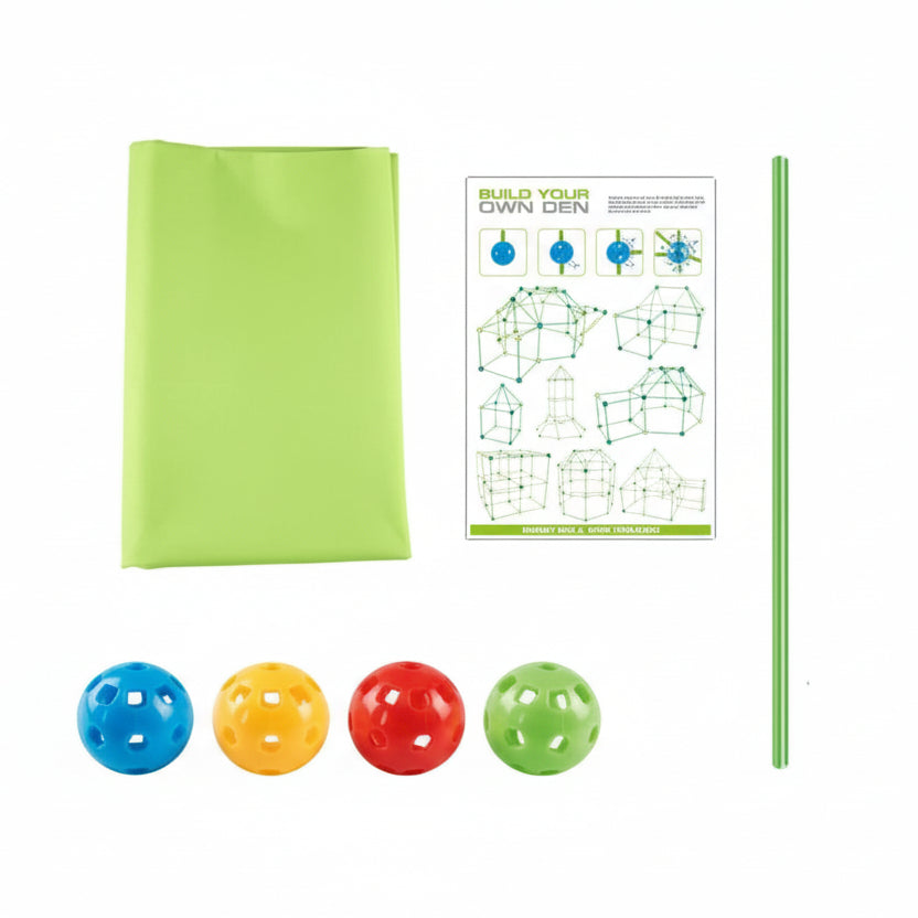 Den Building Kit for Kids, Fort Building Kit with Balls and Sticks – image 19
