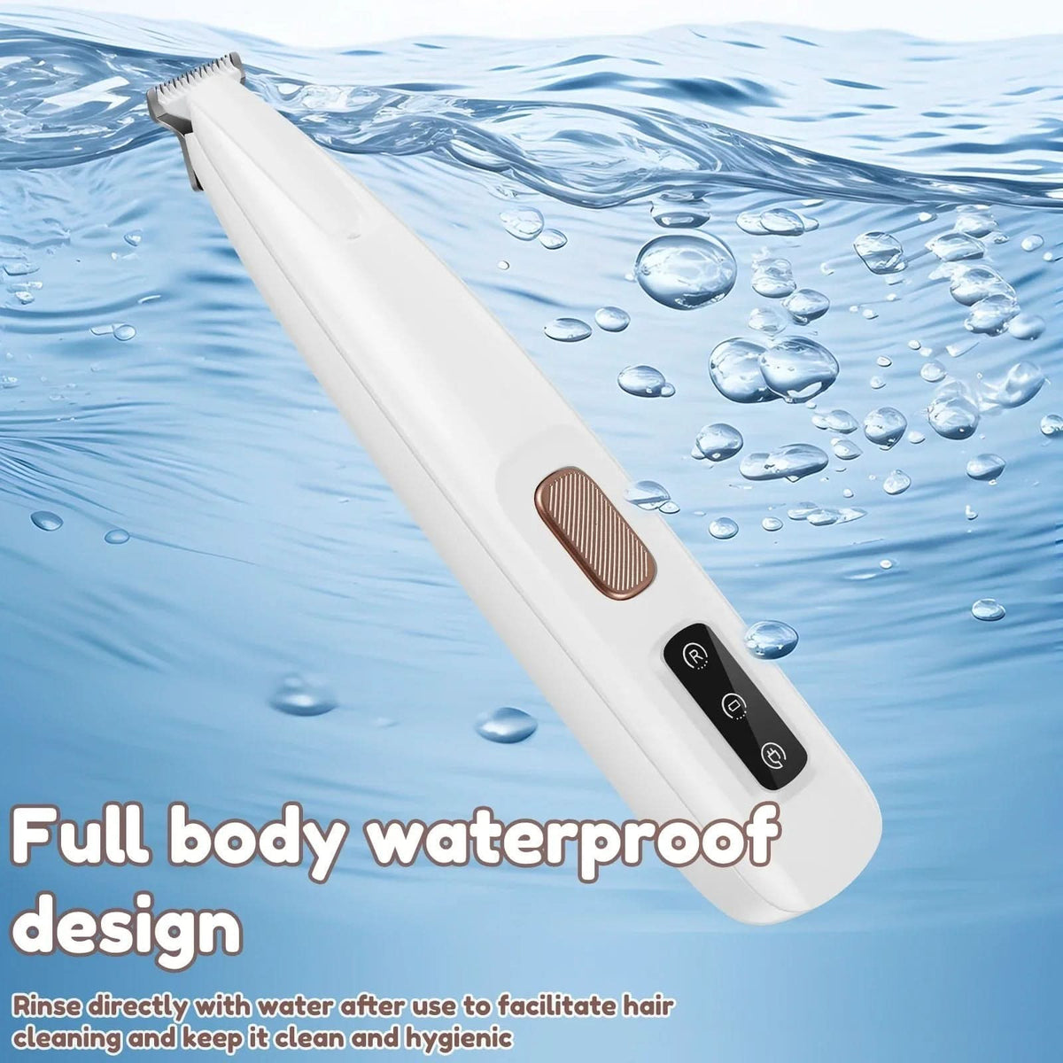 Dog Hair Trimmer for Paws and Face, Quiet Dog Clippers with LED Light, Cat Hair Trimmer, Washable Dog Paw Trimmer_04