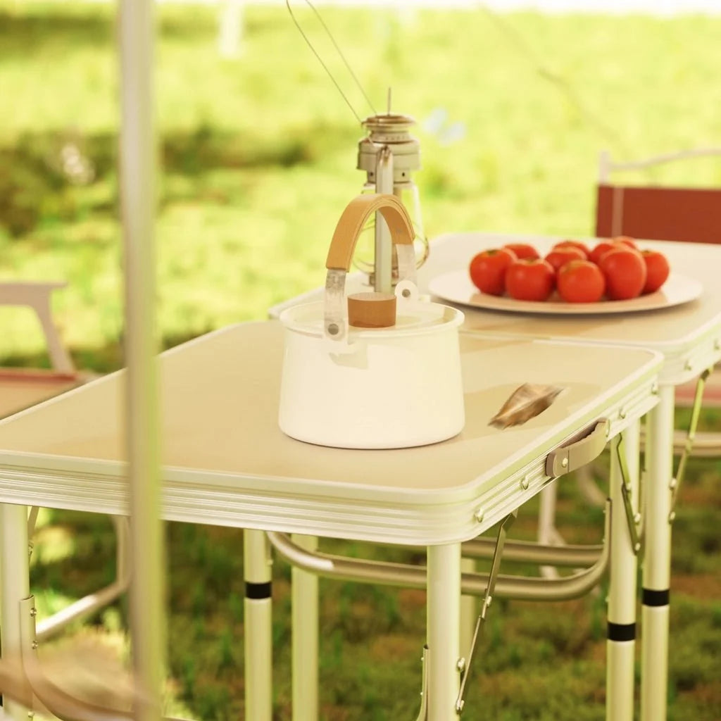 Folding Table, Foldable Camping Table with 2 Heights, Lightweight Aluminium Garden Table for Picnic and Outdoor Use_02