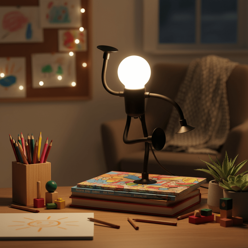 Bedside Lamp Plug In Night Light, Shape Changing LED Lamp with Warm White Glow, Children's Lamp, Mood Light for Bedroom_00