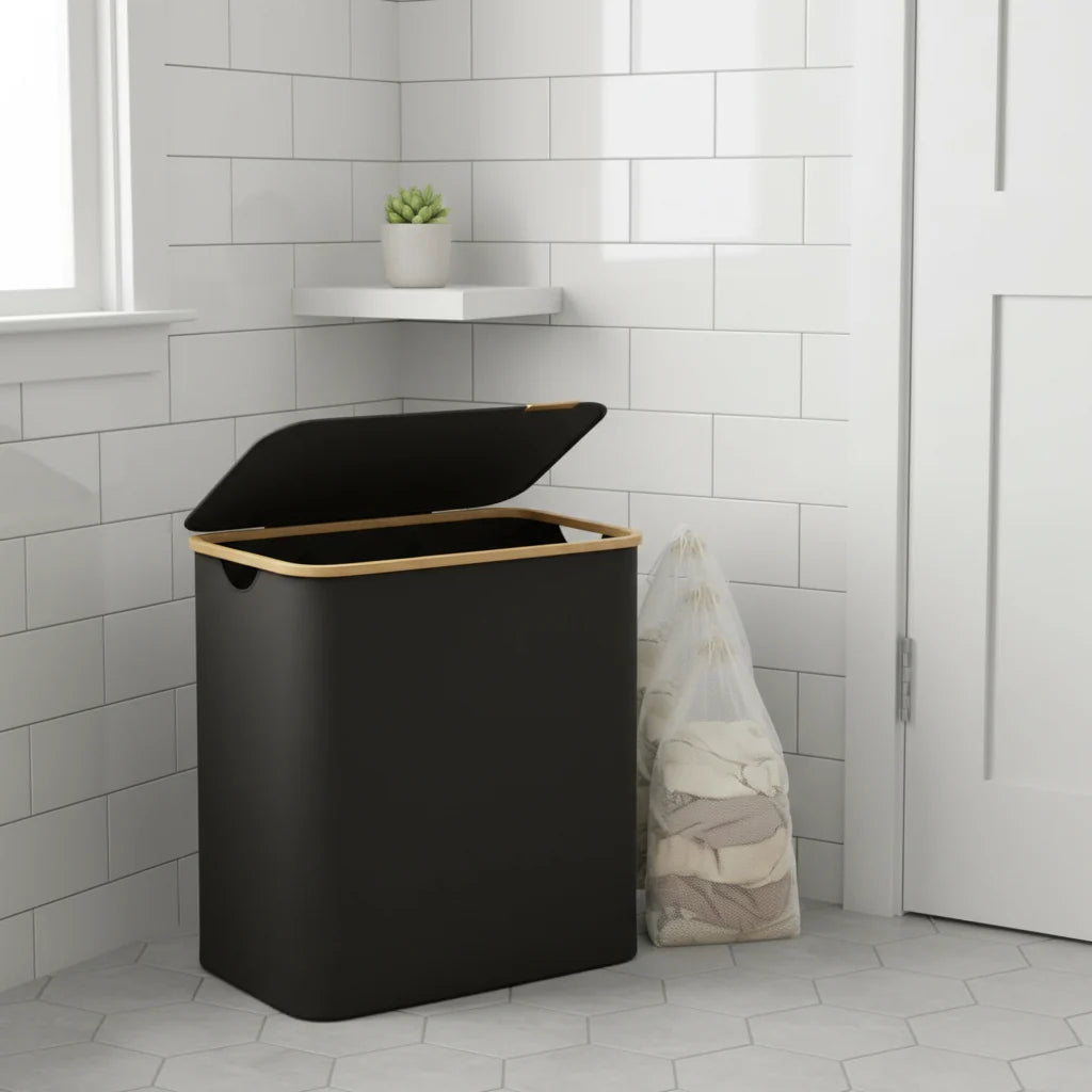 Laundry Baskets, Collapsible Laundry Basket with 3 Compartments, 150 L Washing Basket, Laundry Hamper and Sorter