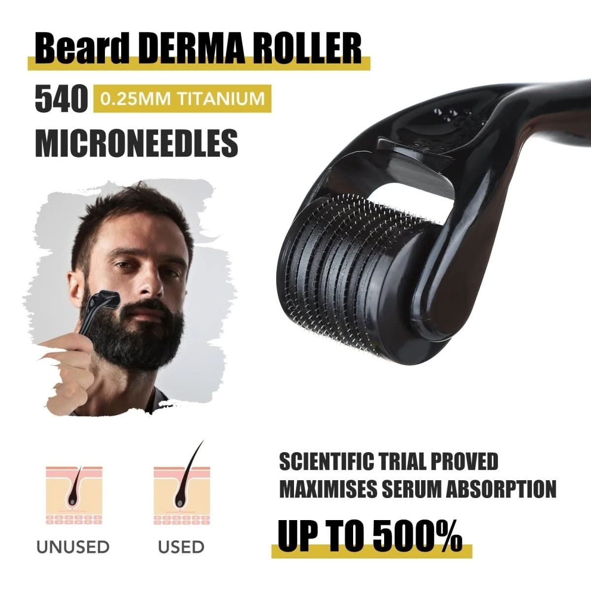 Beard Growth Kit with Derma Roller, Beard Balm – image 13