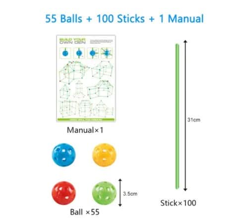 Den Building Kit for Kids, Construction Toys – image 30