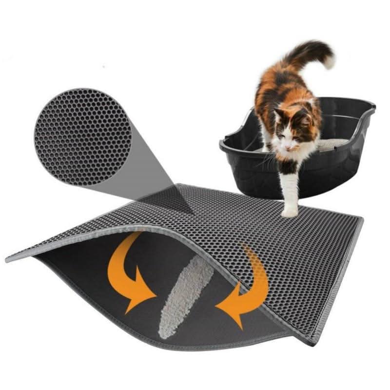 Double Layer Litter Box Mat for Cats – image 5