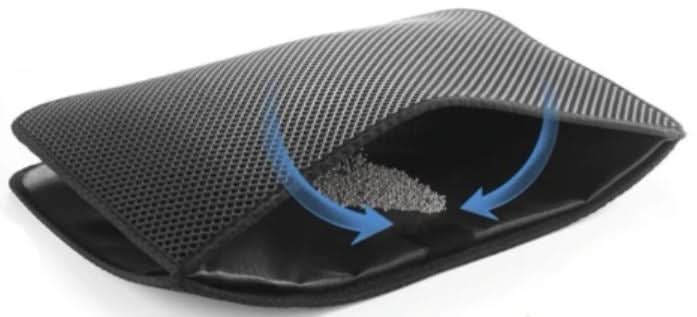 Cat Litter Mat with Waterproof Base, Honeycomb Litter Trapping Mat