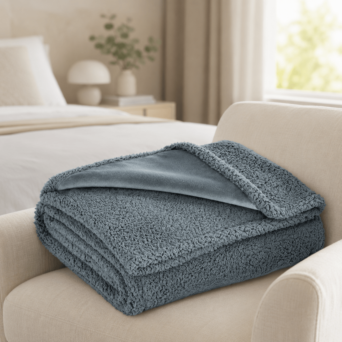 Waterproof Throw Blanket, Machine Washable Sofa Throw with TPU Protective Layer