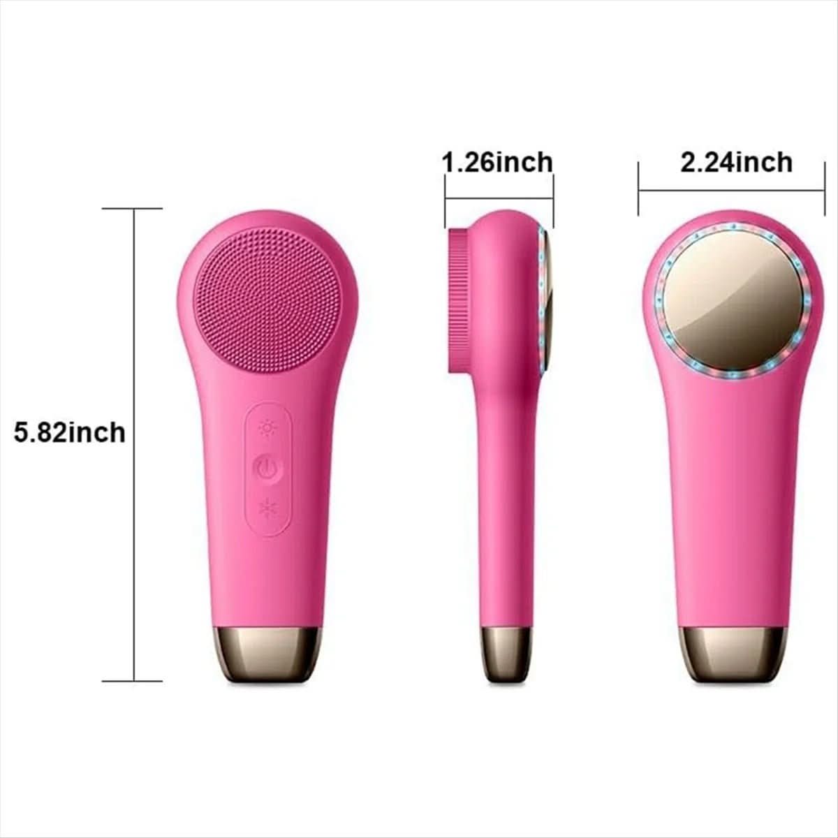 Facial Brush, Silicone Face Cleansing Brush with Heat and Cold – image 14