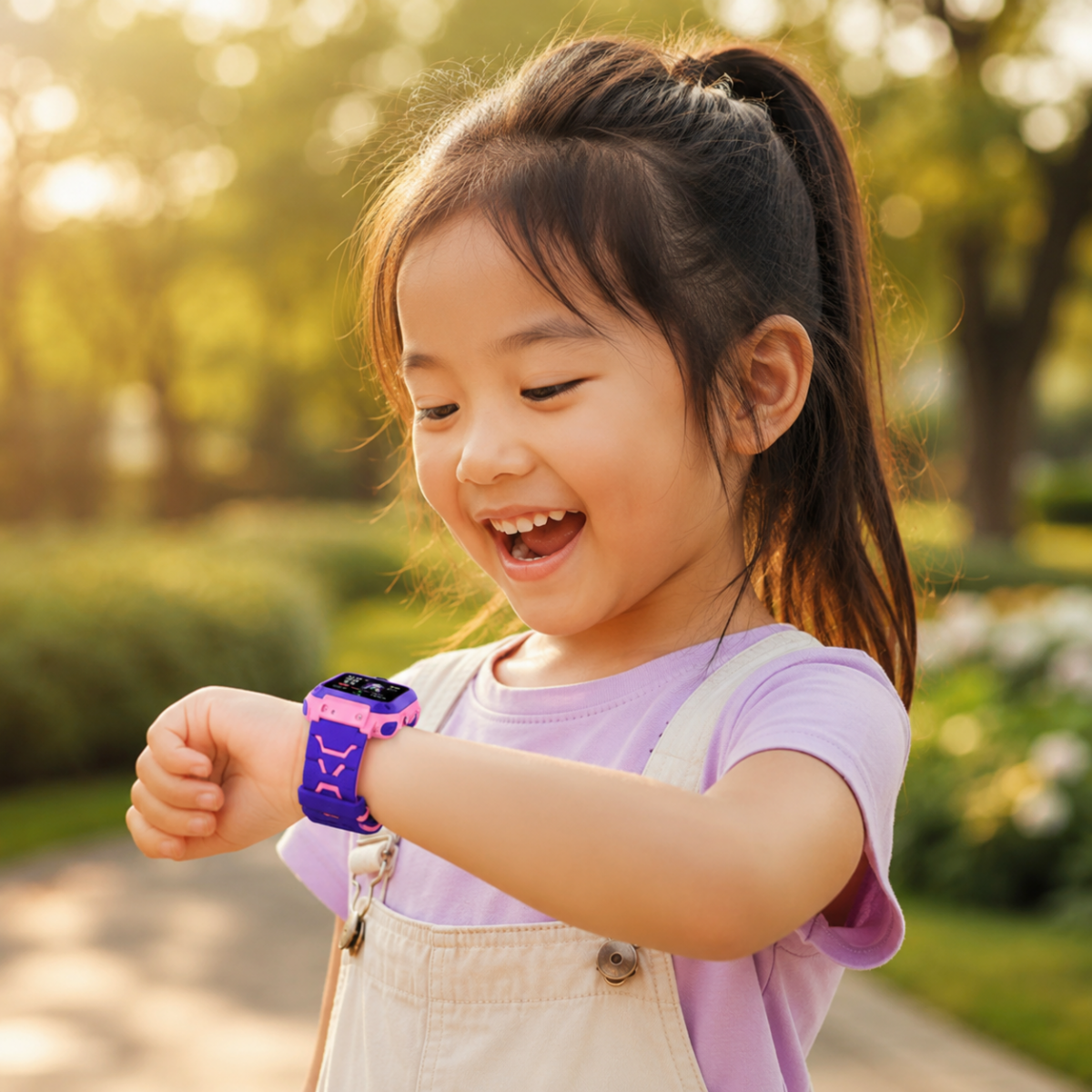 Kids Smart Watch, GPS Tracker for Kids with SOS Button and Call Function, Childrens Smartwatch for School