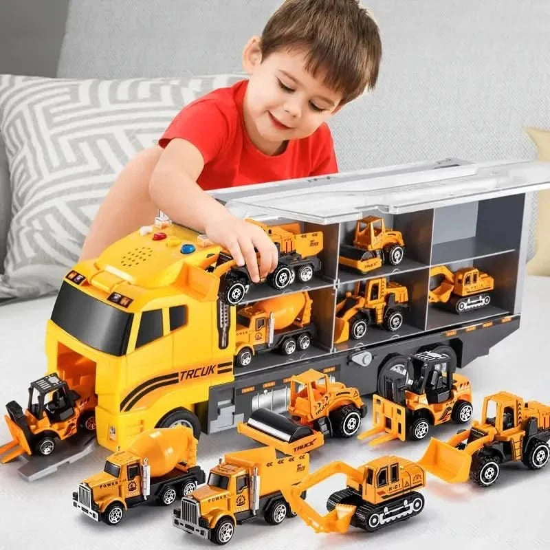 Construction Toy Builder Set with Sound Effects, Construction Set for Creative Play