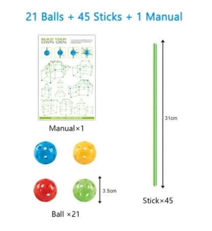 Den Building Kit for Kids, Kids Tent Cover Optional – image 32