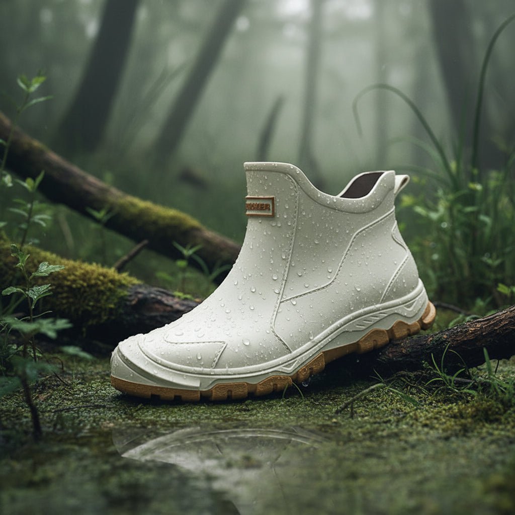 Ankle Wellies, Short Wellington Boots with Non Slip Sole, Waterproof Boots for Gardening and Fishing_05