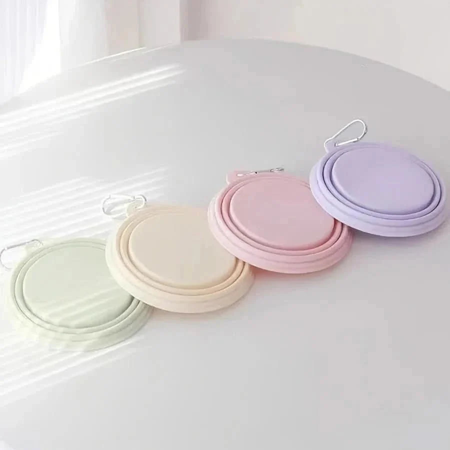 Collapsible Dog Water Bowl, Foldable Dog Food Bowl 550 ml