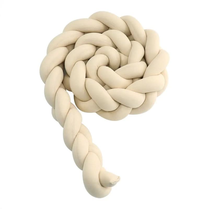 Braided Cot Bumper, Cotton Woven Crib Bumper in 1 to 4 m Lengths, Nursery Decor in Solid Colours_32