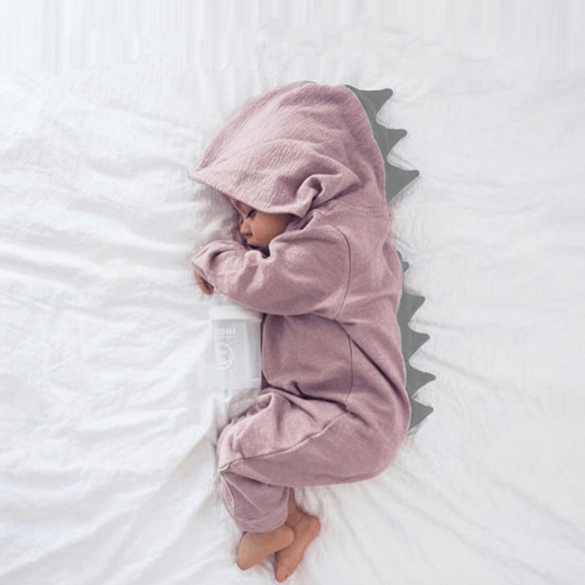 Baby Romper, Dinosaur Onesie Babygrow in Cotton