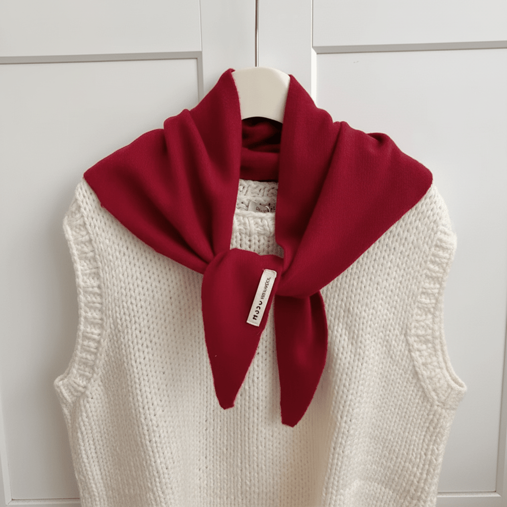 Triangle Scarf, Triangular Wool Scarf for Autumn, Warm Winter Scarf for Everyday and Special Occasions
