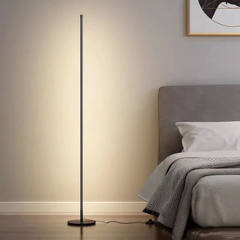 Living Room Floor Lamps, Modern Standing Lamp in Slim Metal for Bedroom – image 5