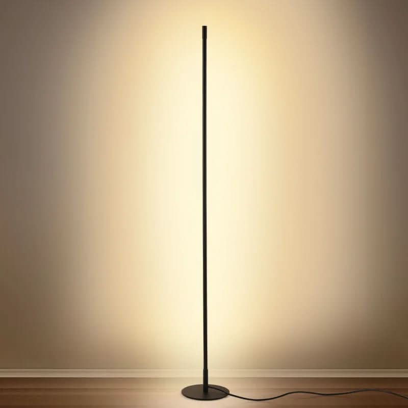 Living Room Floor Lamps, Modern Standing Lamp in Slim Metal for Bedroom