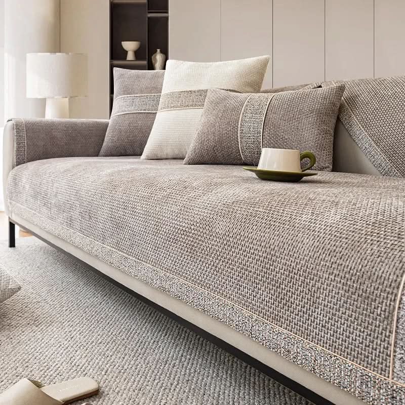 Sofa Covers, Non Slip Slipcovers for Sofas and Armchairs, Corner Sofa Cover in Polyester Knit for Two Seaters and Futons_01