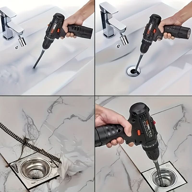 Electric Sink Drain Cleaner, Drain Unblocker Tool for Sinks and Showers – image 6