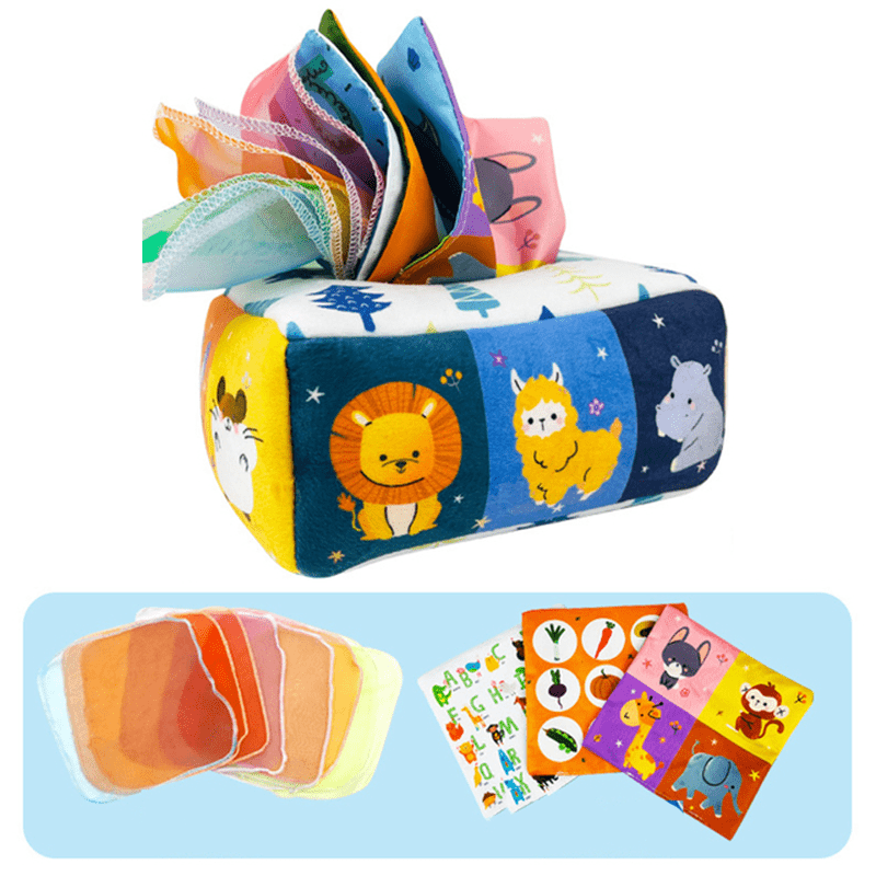 Sensory Box with Silk Scarves, Montessori Toys for 1 Year Old – image 8