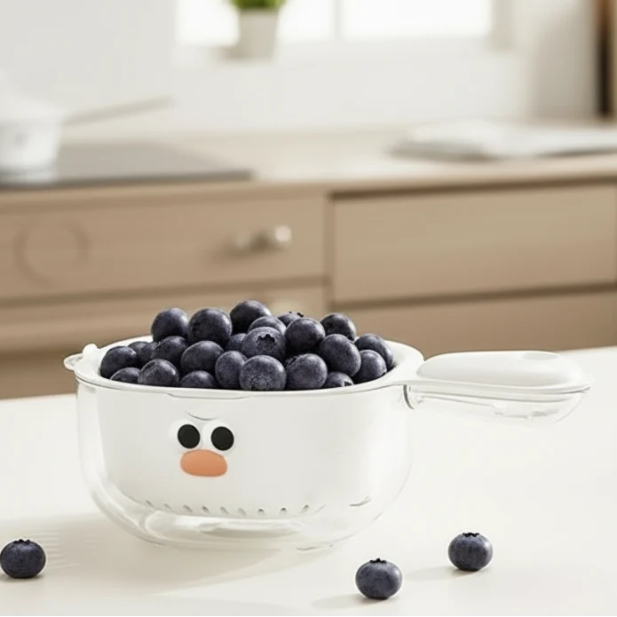 Kitchen Sink Strainer, Two Layer Sink Drain Basket, Sink Food Catcher and Drain Strainer to Prevent Clogs