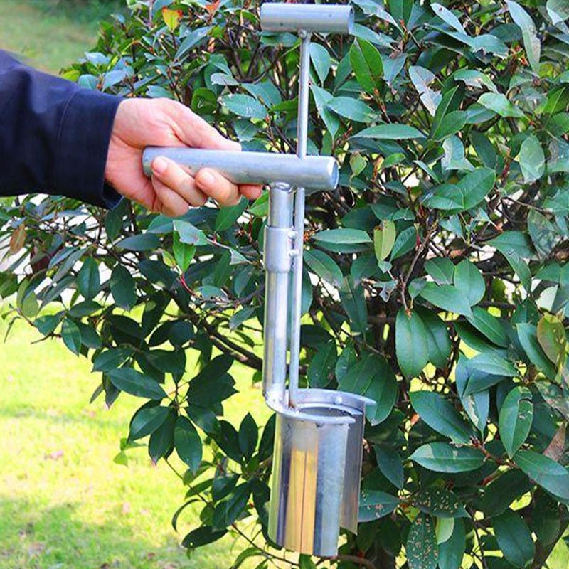 Garden Dibber Stainless Steel with T Handle, Garden Hand Tools – image 4