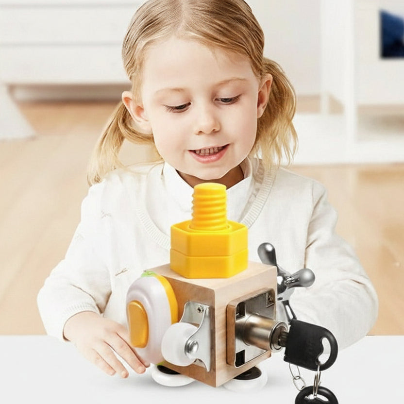 Wooden Activity Cube, Baby Toys for 1 Year Old, Interactive Wooden Toys, Travel Toys for Fine Motor Skills_01