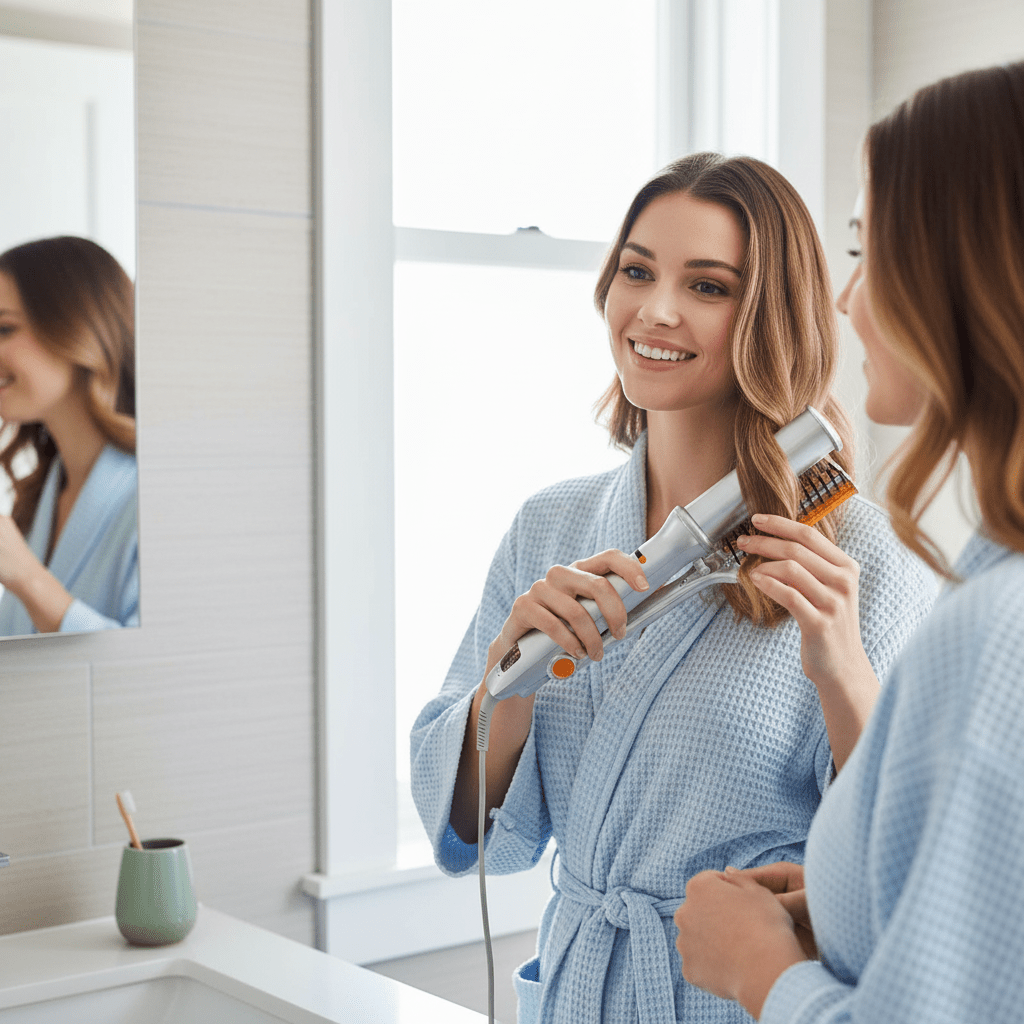 Hair Dryer Brush, Rotating Hot Air Brush