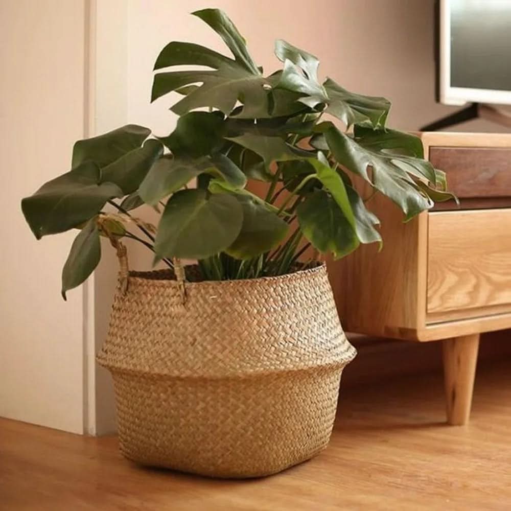 Wicker Baskets for Storage, Woven Basket Set of 4, Round Storage Baskets, Willow Rattan Basket in 7 Sizes