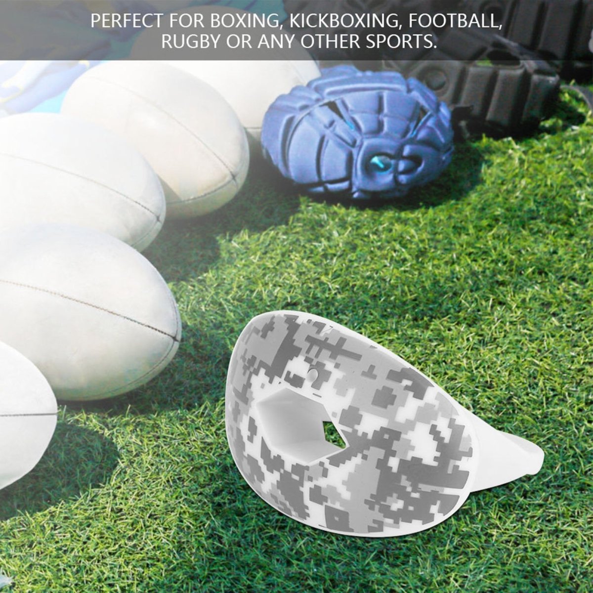 Mouthguard with Lip Guard, American Football Mouthguard with Strap